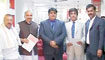 SHRI. M.M. HASSAN, FIRMER MINISTER, GOVERNMENT OF KERALA, DR. B.S. BALACHANDRAN, CHAIRMAN, BSS, SHRI. RAJAN CHOPRA, CHANCELLOR, MAHATHMA GANDHI UNIVERSITY, REGISTRAR, MGU, SHRI. SAG MOISON, DIRECTOR, BSS VOCATIONAL EDUCATION ON 14.03.2012